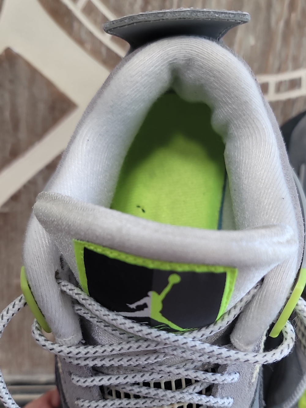 🔥 Nike Air Jordan 4 (Special Edition) "Neon 95" Wmns 7.5 Great Condition. - Picture 6 of 16